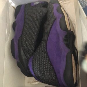 Air Jordan 13 Retro Black/Court Purple-White Size 10.5